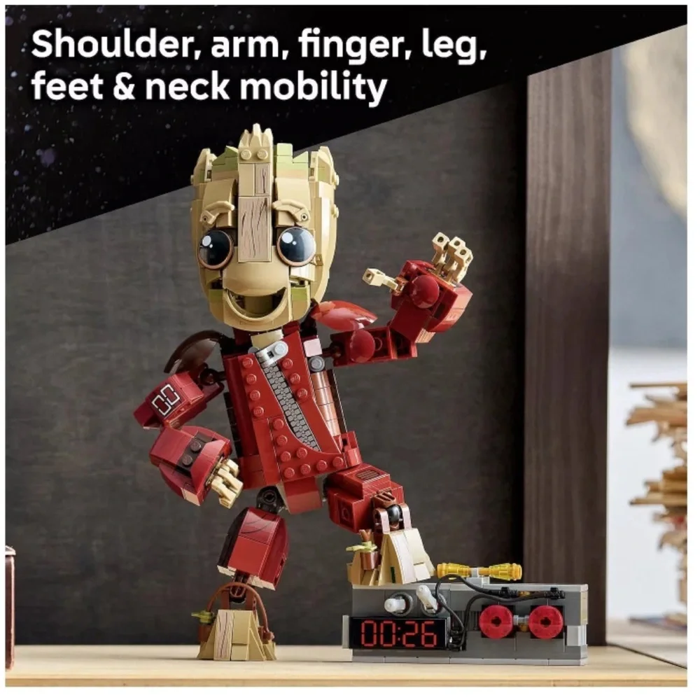 LEGO Marvel Ravager Groot Building Set - Red/Brown 76341 604Pcs 10+ NIB Sealed